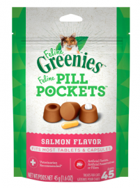 Feline Greenies Pill Pockets, Salmon Flavor (45 Treats)